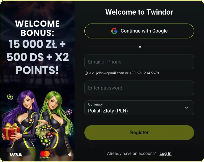Twindor rejestracja